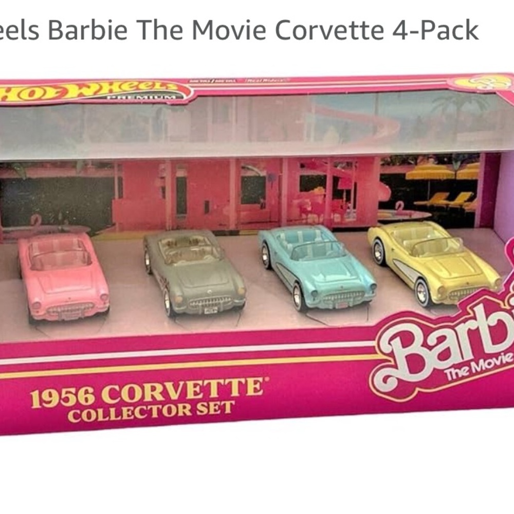 Hot Wheels Barbie Corvette Collector Set